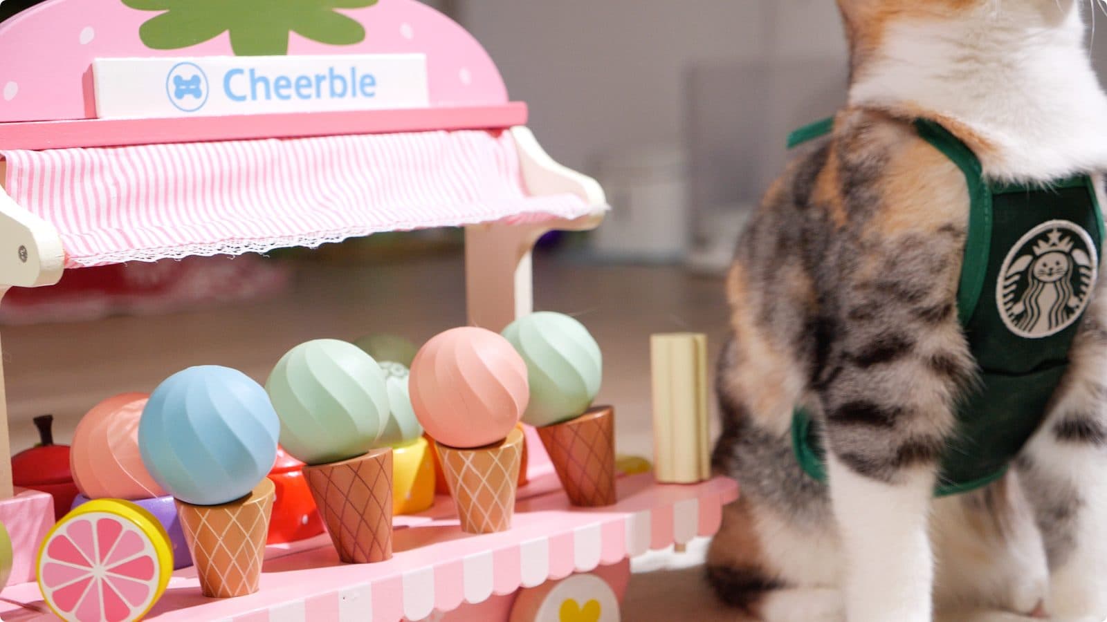 Cheerble Ice Cream moving Katten toy view 4